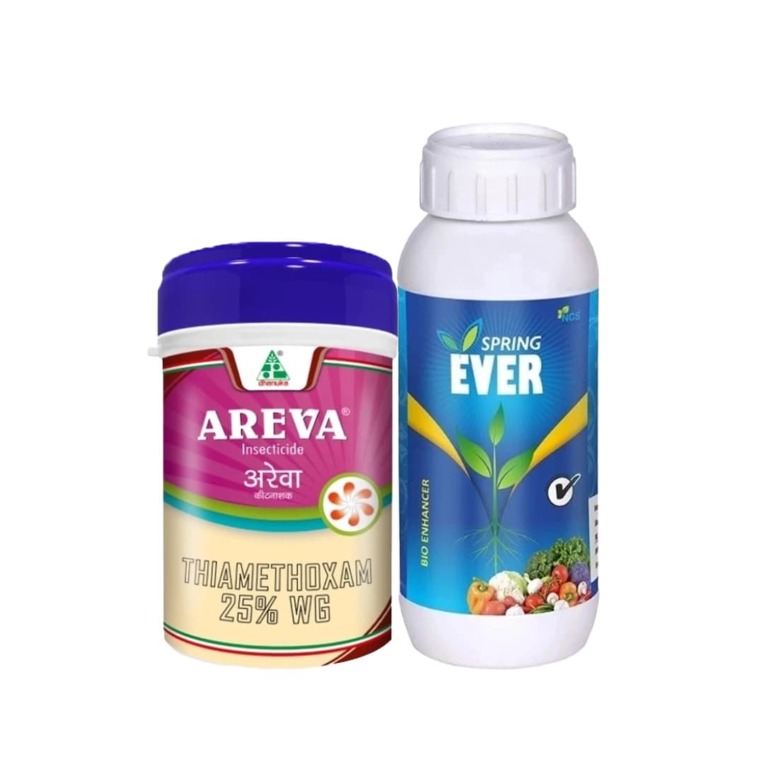 Eclat AgroxglobalSuper Combo (Areva 250 Gm + Spring Ever 1 Ltr) Plant Growth And Pest Control For Healthy Crops